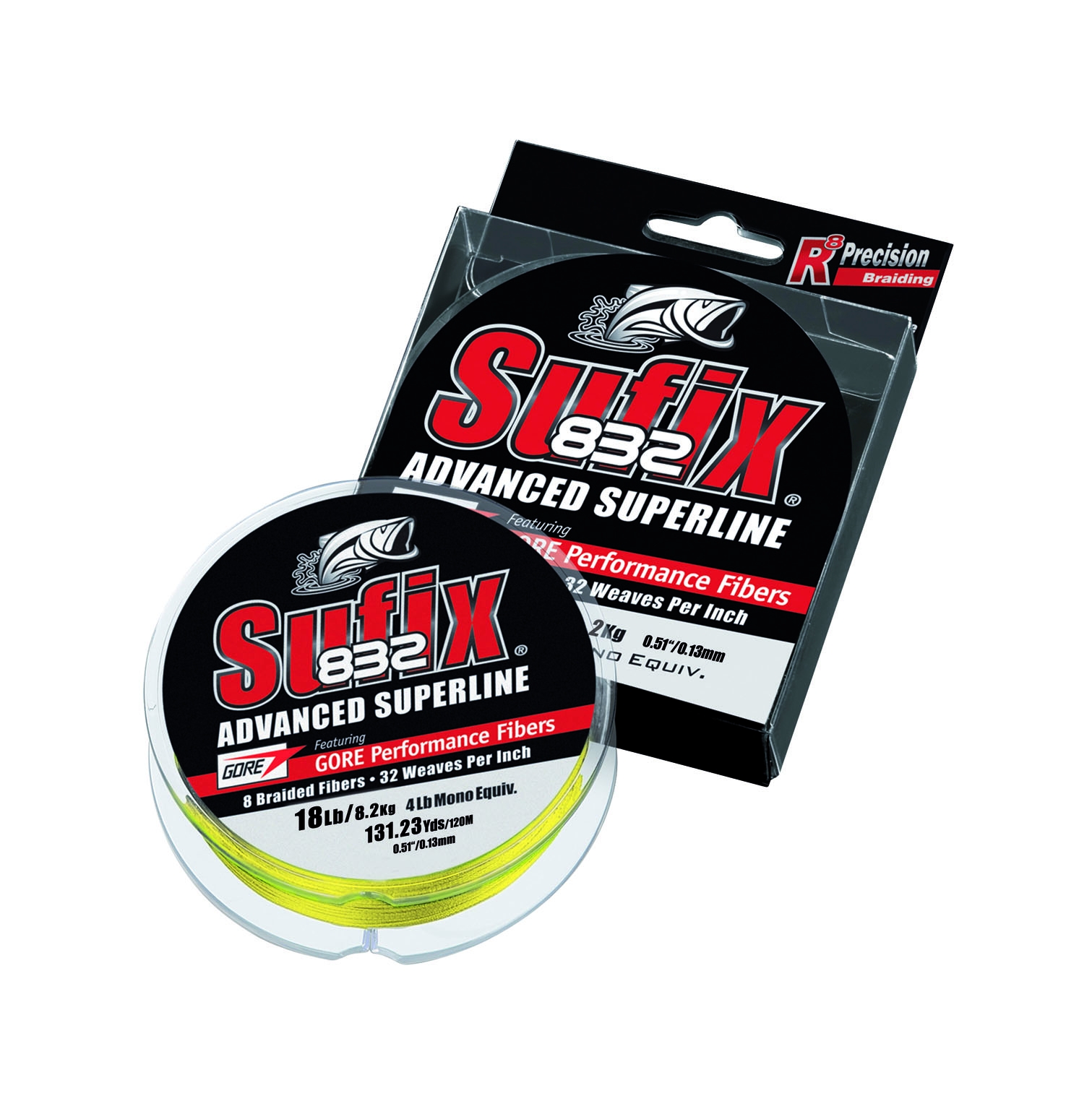 832 Advanced Superline 8 Braided 0.13mm/8.2kg/PE 0.6